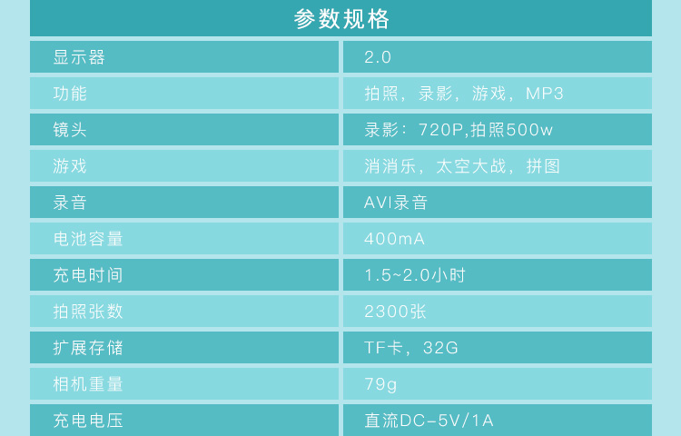 智能兒童相機解決方案